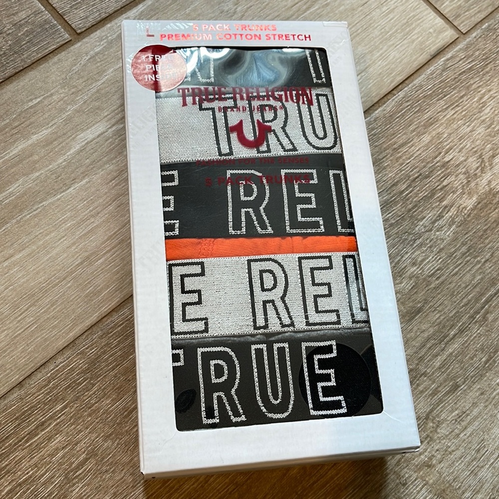 True Religion TRSTTN502 Cotton Trunks LARGE